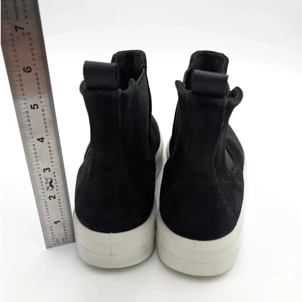 Ecco Soft 9 Classic Chelsea Boots Sneakers Women's Suede Black Size US5.5 EU36
